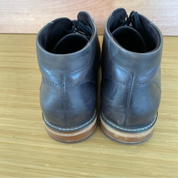 Kenneth Cole Mens Lace Up smooth leather boots size 9.5